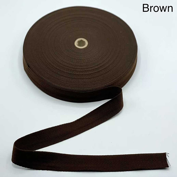 10m Long Acrylic Herringbone Twill Cotton Webbing Sew Strap Tape 