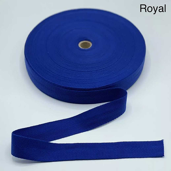 10m Long Acrylic Herringbone Twill Cotton Webbing Sew Strap Tape 