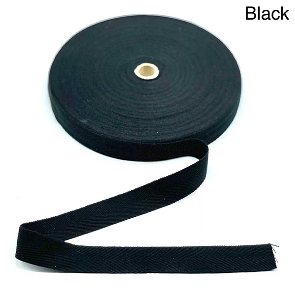 10m Long Acrylic Herringbone Twill Cotton Webbing Sew Strap Tape 