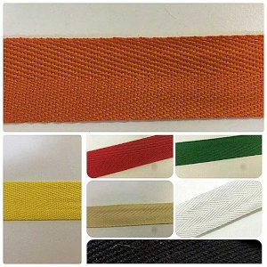 10m Long Acrylic Herringbone Twill Cotton Webbing Sew Strap Tape 