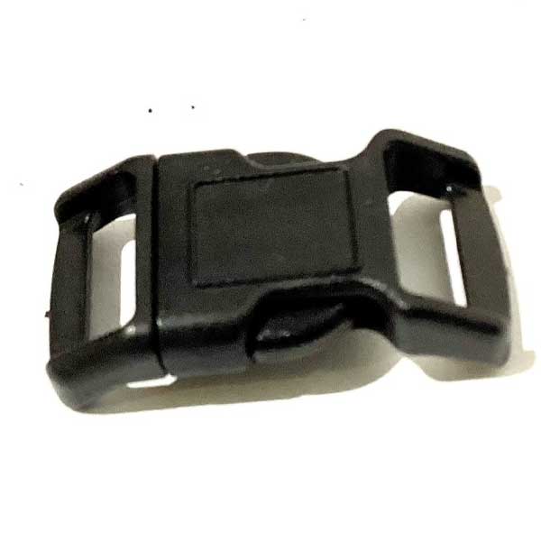 10mm Black Delrin Plastic Side Squeeze Release Buckle