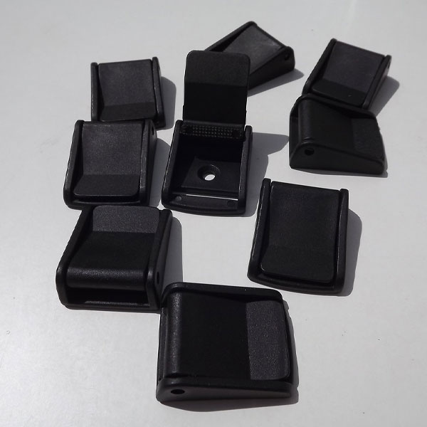 25mm Black Plastic Cam Lever Flap Buckle