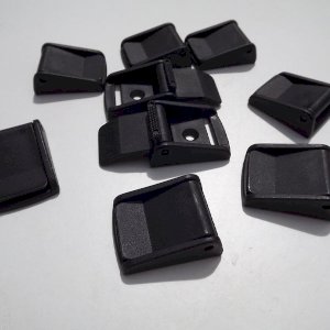 25mm Black Plastic Cam Lever Flap Buckle