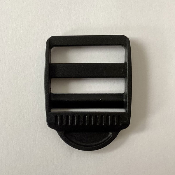 25mm Black Plastic Ladderlock Buckles