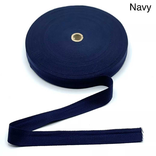 50m Long Soft Herringbone Twill Cotton Sew Webbing Strap Tape