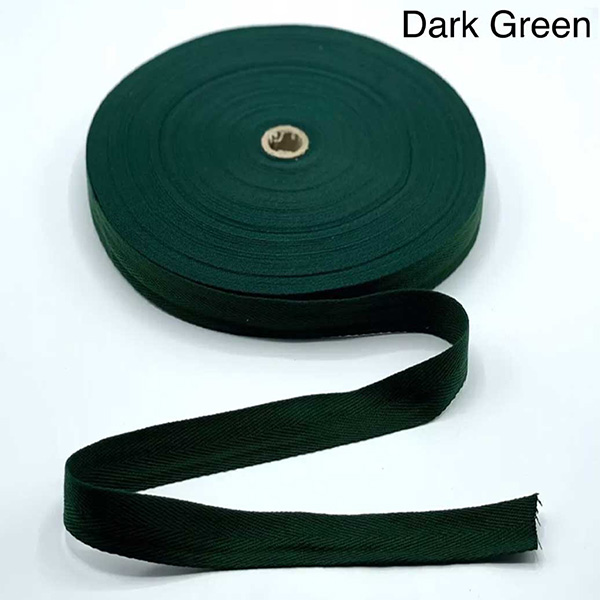 5m Acrylic Herringbone Cotton Twill Blend Binding Apron Webbing Sew Strap Tape 